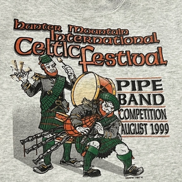 Vintage Irish Ireland Hunter Mountain New York Celtic Festival 1999 Sweatshirt - Picture 2 of 5